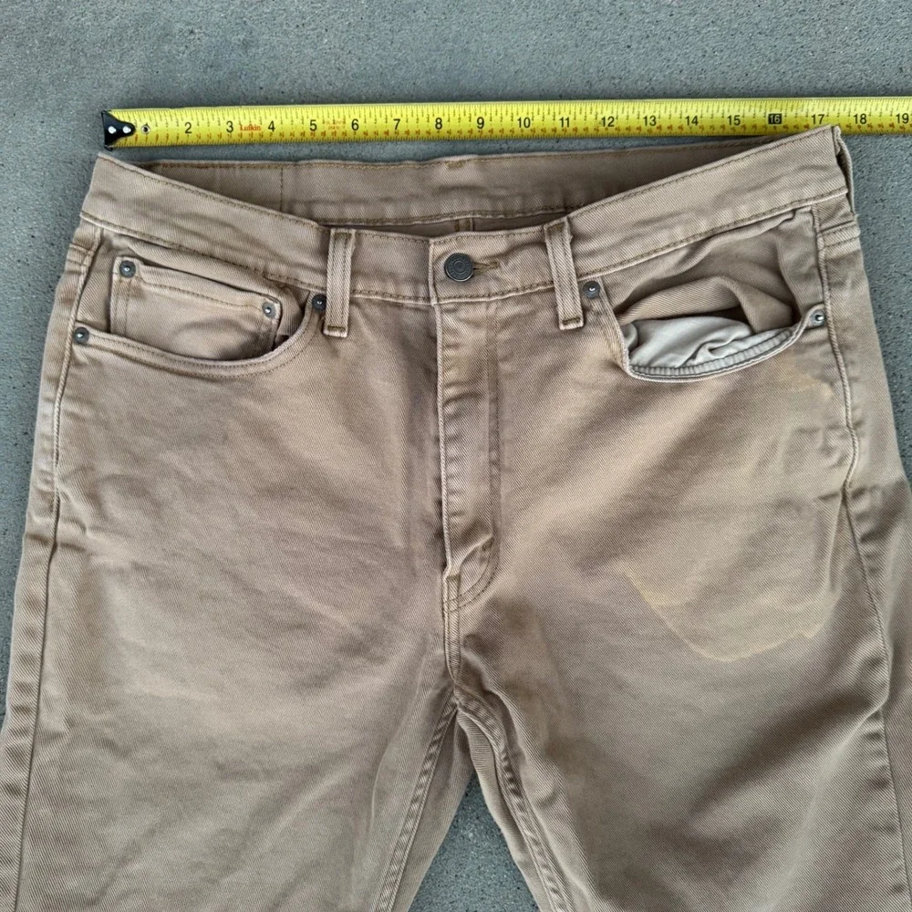 Levi's 514 Straight Fit Khaki Tan Pants Men 36x32‎